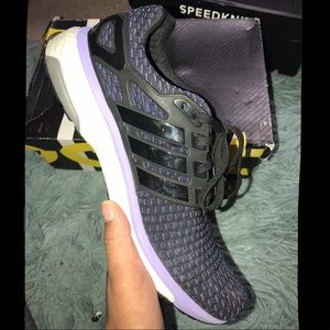 Lavender and Black Adidas Energyboost